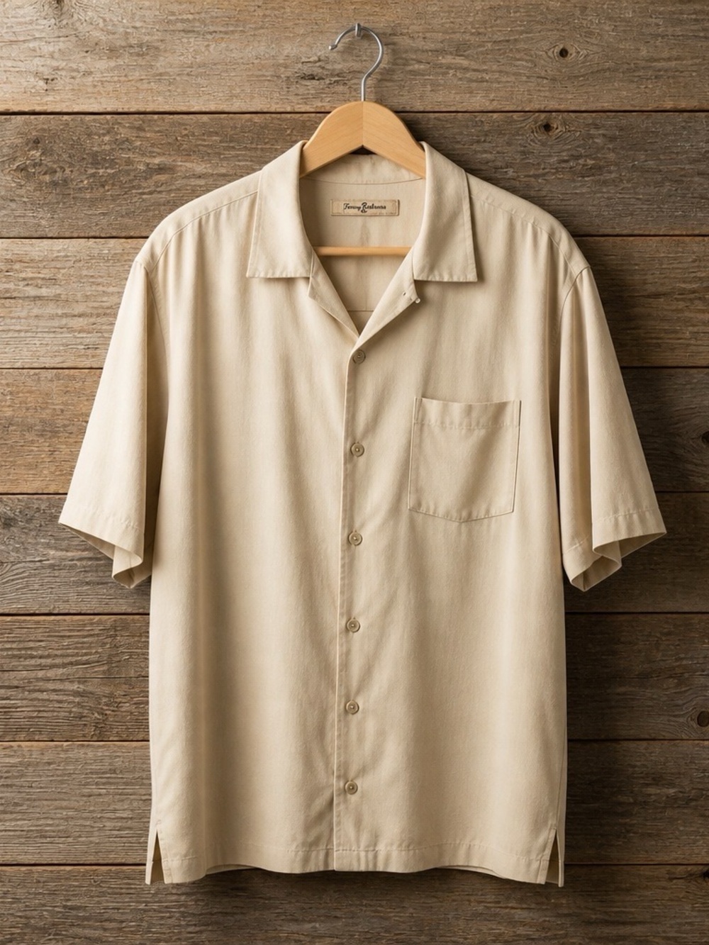 Tommy Bahama 'Paradise in Every Puff' Pelican Cigar Camp Shirt Mens Dress shirt